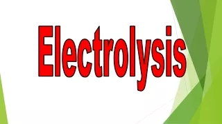 Electrloysis