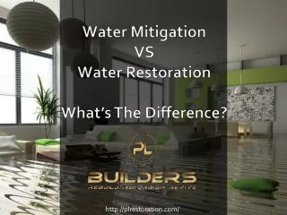 Water Mitigation VS Water Restoration | Beaumont Emergency Water Damage Company