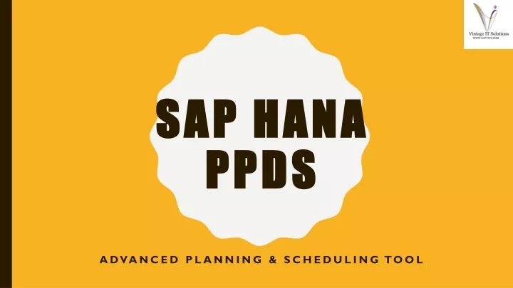 sap hana ppds