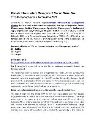 remote infrastructure management market share