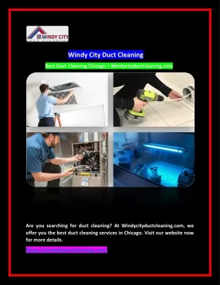 Top Chicago duct cleaning company | Windycityductcleaning.com