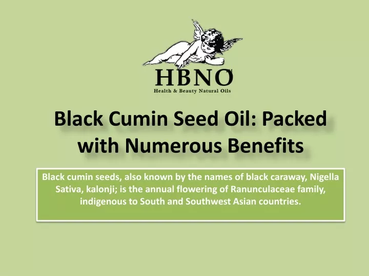 black cumin seed oil packed with numerous benefits