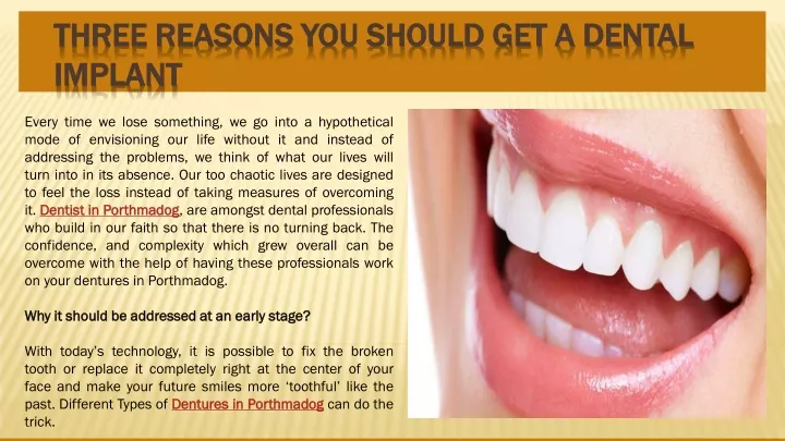 three reasons you should get a dental implant