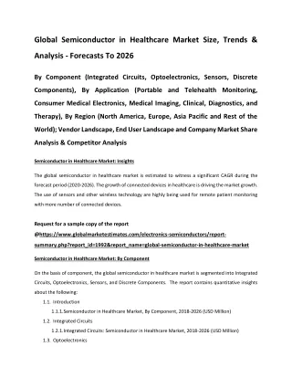 global semiconductor in healthcare market size