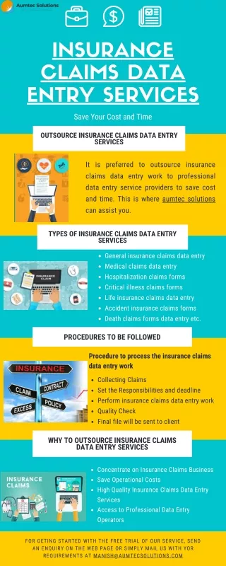 insurance claims data entry services