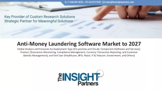 Anti-Money Laundering Software Market: Observe Strong Development and Impact of Anti-Money Laundering Software on the In