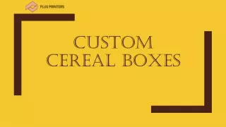 Custom Cereal Boxes