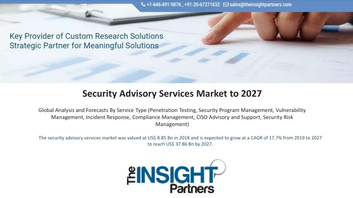 security advisory services market to 2027 global