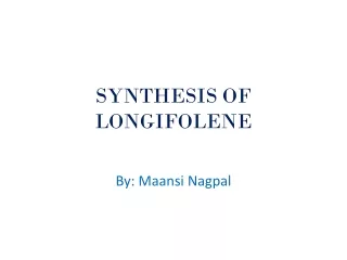 Mechanism of Longifolene Synthesis