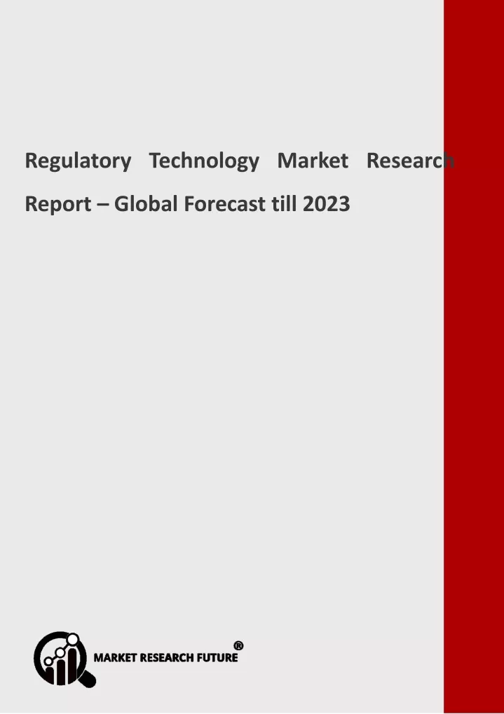 regulatory technology market research report