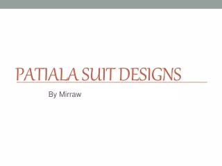 Patiala suit | Mirraw