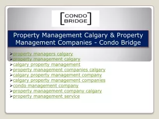 property management calgary property management