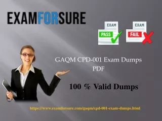 Valid CPD-001 dumps a real questions for GAQM exam success