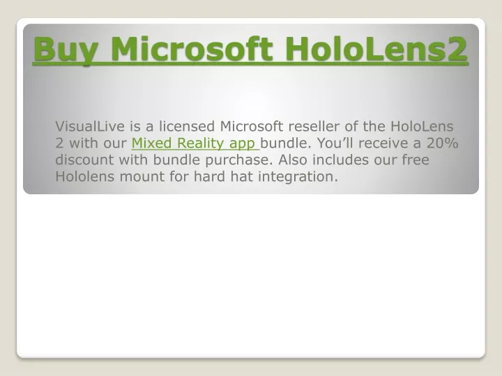buy microsoft hololens2