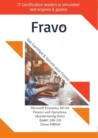Pass Microsoft Dynamics 365 for Finance and Operations, Manufacturing MB-320 in First Attempt
