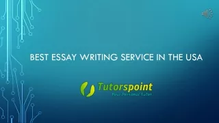 Best Essay Writing Service in the USA