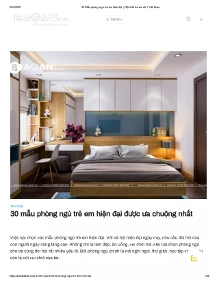 30 mẫu phòng ngủ trẻ em hiện đại được ưa chuộng nhất