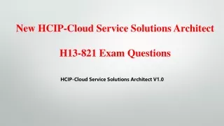 new hcip cloud service solutions architect