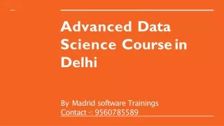 Data science course in delhi