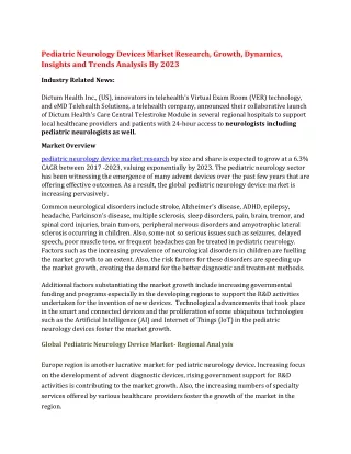 pediatric neurology devices market research
