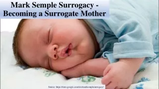 Mark Semple Surrogacy - Becoming a Surrogate Mother