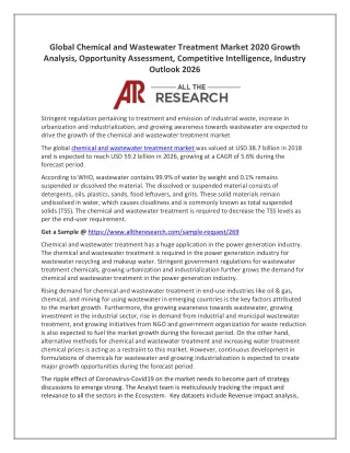 global chemical and wastewater treatment market