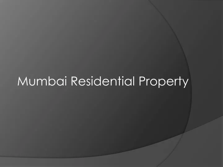 mumbai residential property