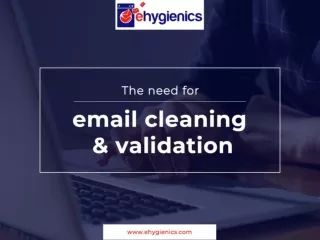 The need for email cleaning and validation