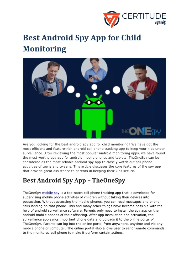 best android spy app for child monitoring