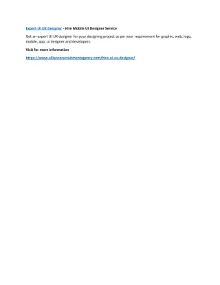 expert ui ux designer hire mobile ui designer