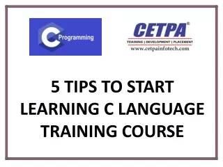5 tips to start learning c language training course
