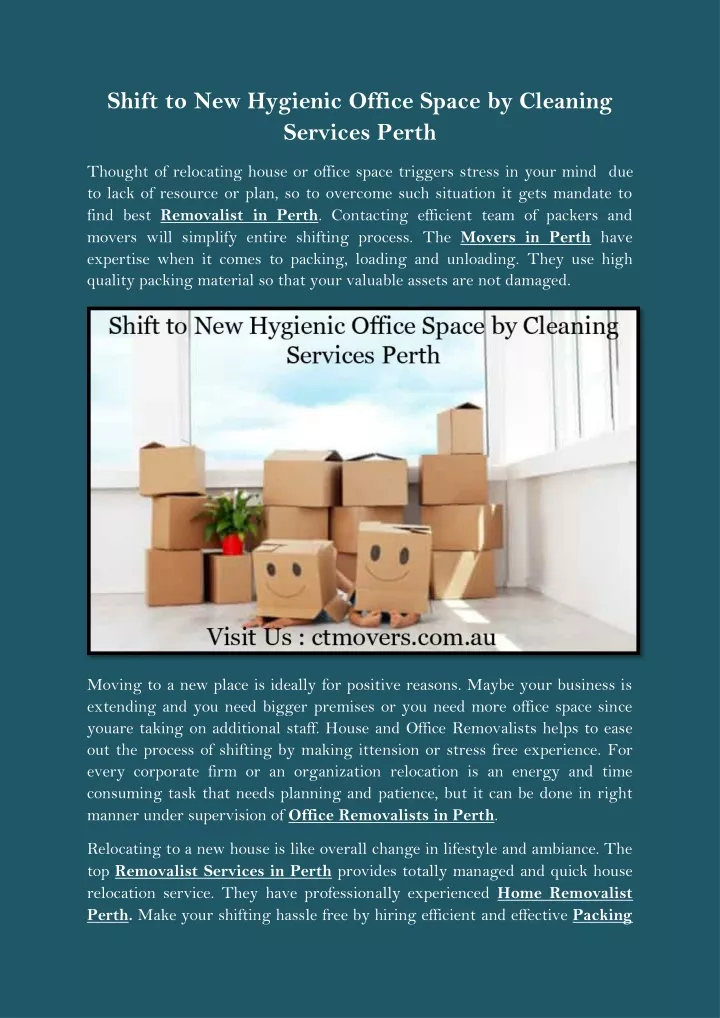shift to new hygienic office space by cleaning