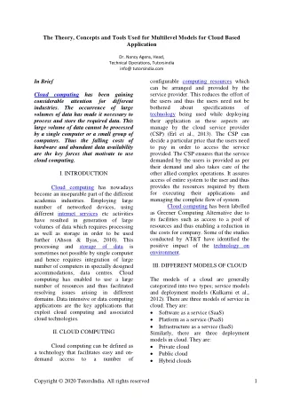 the theory concepts and tools used for multilevel