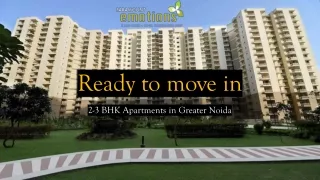 Ready to move in 3 BHK apartments in Greater Noida