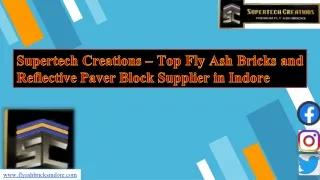supertech creations top fly ash bricks