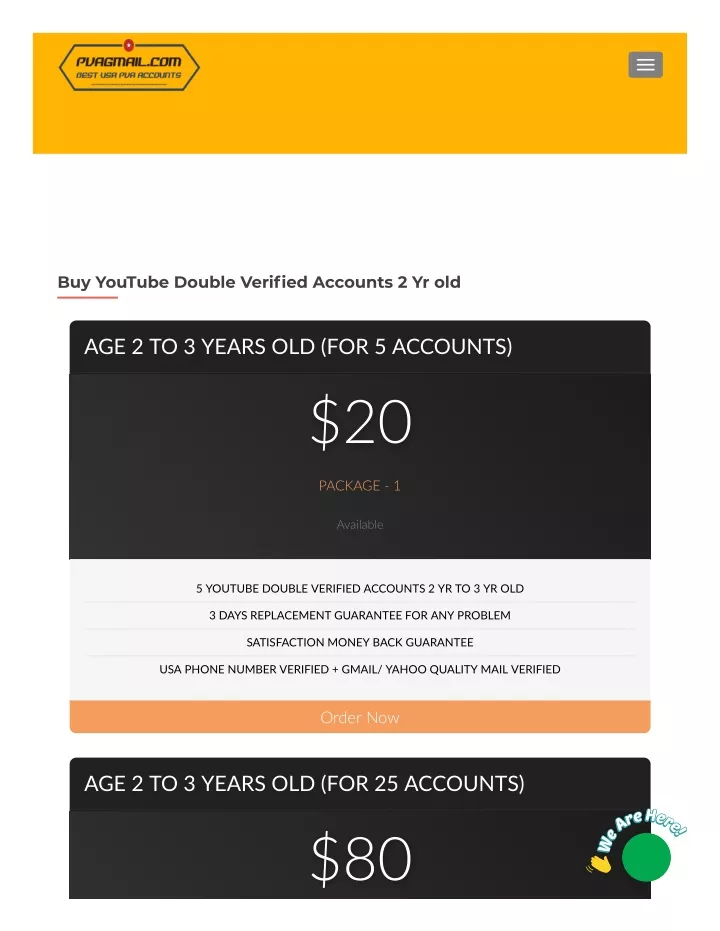 buy youtube double verified accounts 2 yr old