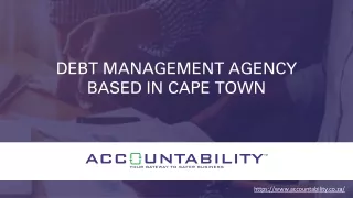 Debt Management Agency Based in Cape Town