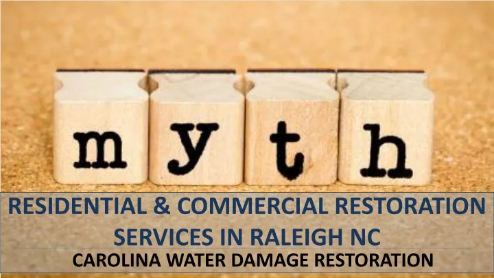 residential commercial restoration services