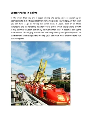 water parks in tokyo