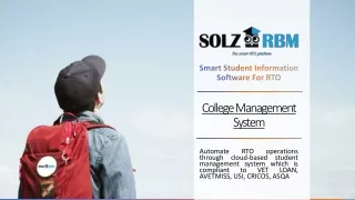 Cloud Based College Management & Information System - SolzRBM