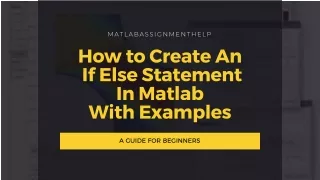 How to Create An If Else Statement In Matlab With Examples