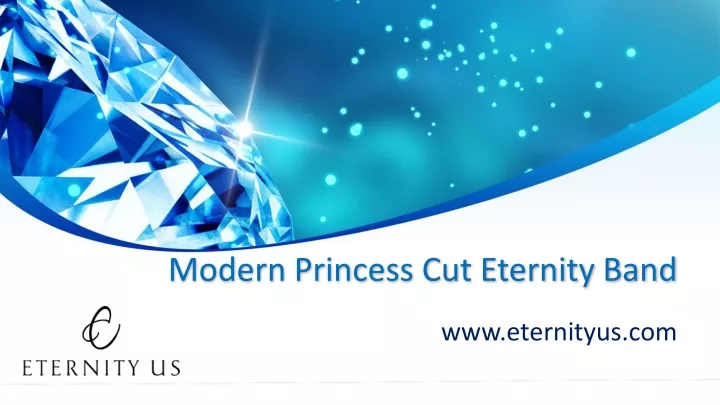 modern princess cut eternity band