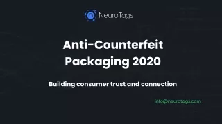 anti counterfeit packaging 2020