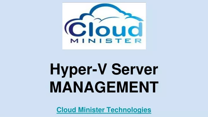 hyper v server management