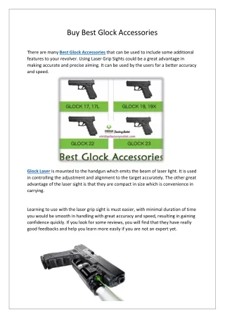 Buy Best Glock Accessories