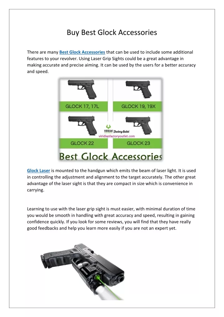 buy best glock accessories