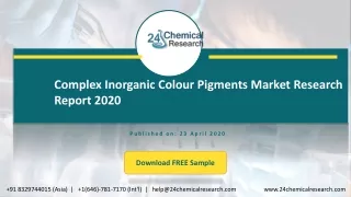 Complex Inorganic Colour Pigments Market Research Report 2020