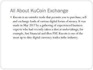 all about kucoin exchange