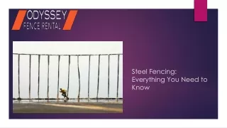 Steel Fencing: Everything You Need to Know