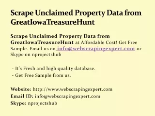 scrape unclaimed property data from greatiowatreasurehunt